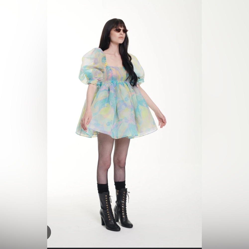 SELKIE electric lady puff dress